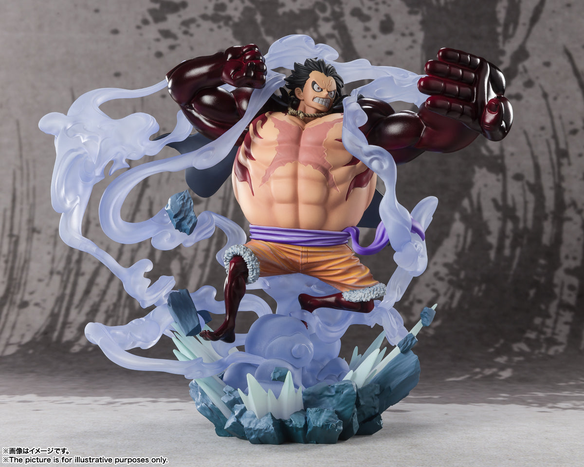 Monkey D. Luffy" en forma de "Gear 4 Boundman" aparece en la serie "Super Battle -EXTRA BATTLE-" SH Figuarts Zero