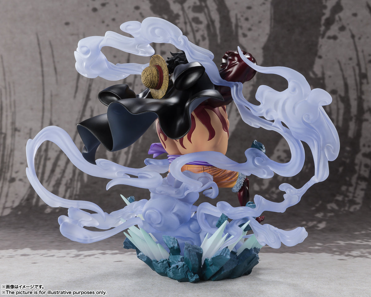 Monkey D. Luffy" en forma de "Gear 4 Boundman" aparece en la serie "Super Battle -EXTRA BATTLE-" SH Figuarts Zero