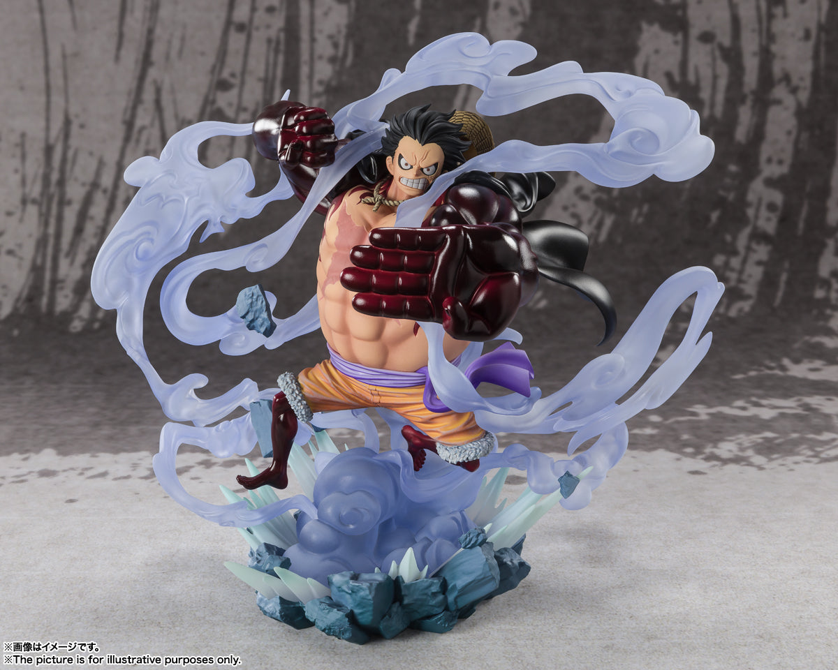 Monkey D. Luffy" en forma de "Gear 4 Boundman" aparece en la serie "Super Battle -EXTRA BATTLE-" SH Figuarts Zero